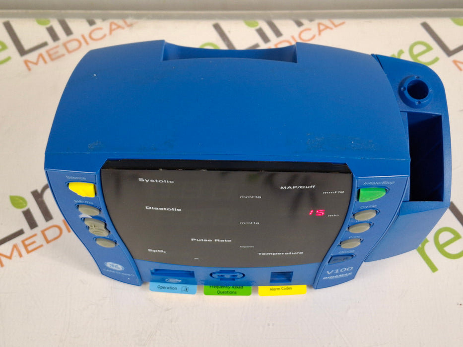 GE Healthcare Dinamap V100 - NIBP, SpO2, Temp Vital Signs Monitor