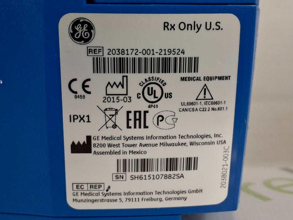 GE Healthcare Dinamap V100 - NIBP, SpO2, Temp Vital Signs Monitor