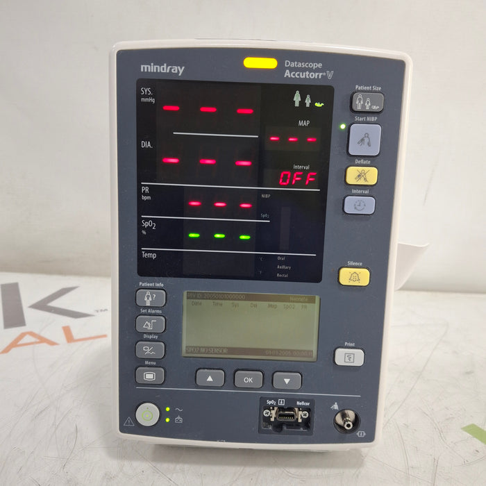 Mindray Datascope Accutorr V Vital Signs Monitor