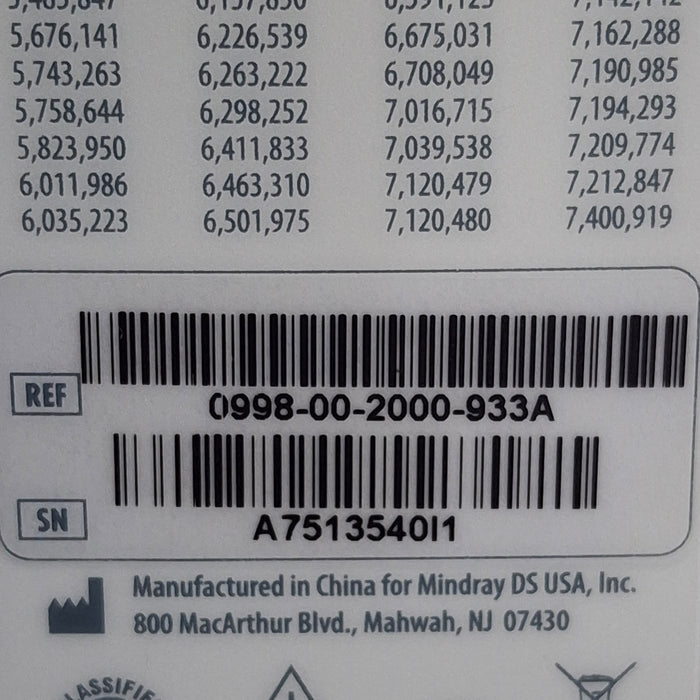 Mindray Datascope Accutorr V Vital Signs Monitor