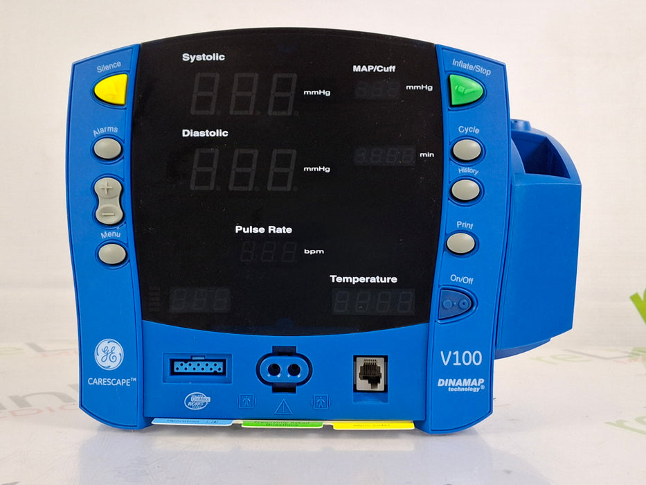 GE Healthcare Dinamap V100 - NIBP, SpO2, Temp Vital Signs Monitor