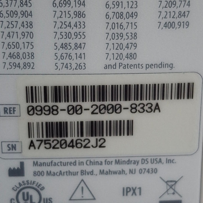 Mindray Datascope Accutorr V Vital Signs Monitor