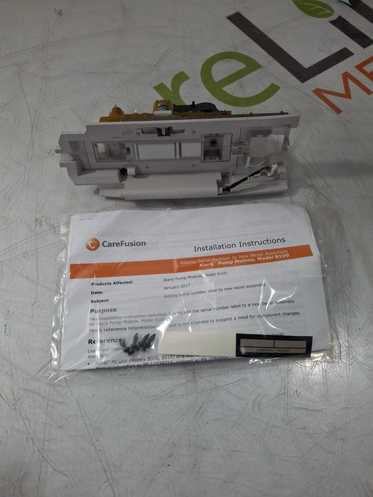 CareFusion Alaris 8100 Infusion Pump Module Bezel Assembly Kit