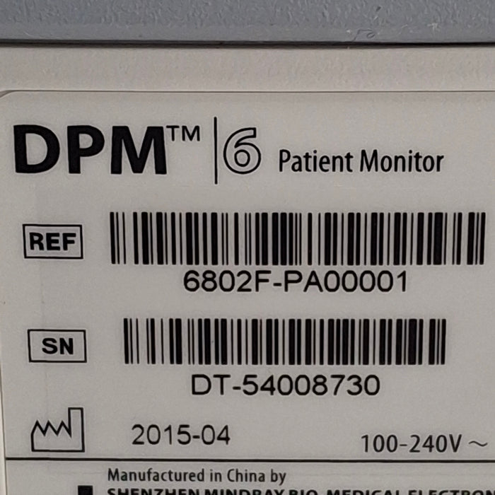 Mindray DPM6 Patient Monitor