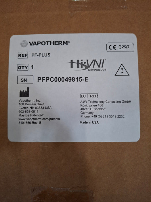 Vapotherm Precision Flow Plus Meter Humidifier