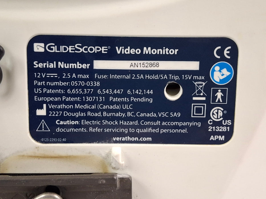 Verathon Medical, Inc Glidescope Video Laryngoscope