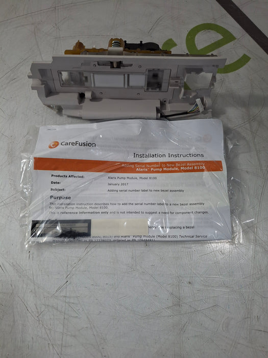 CareFusion Alaris 8100 Infusion Pump Module Bezel Assembly Kit