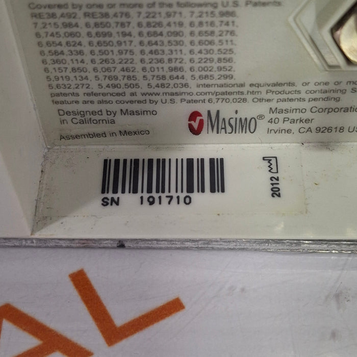 Masimo Radical Signal Extraction RDS-1 Pulse Oximeter