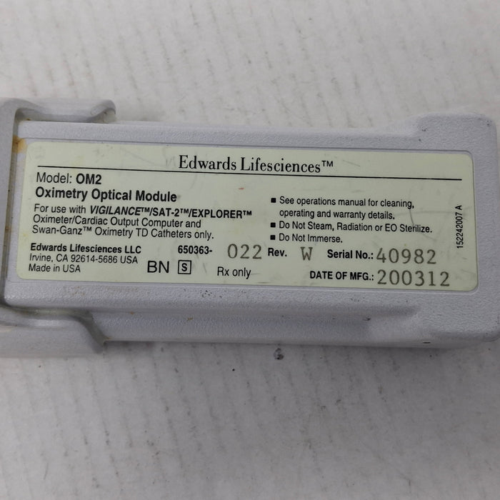 Edwards Lifesciences OM2 Oximetry Optical Module