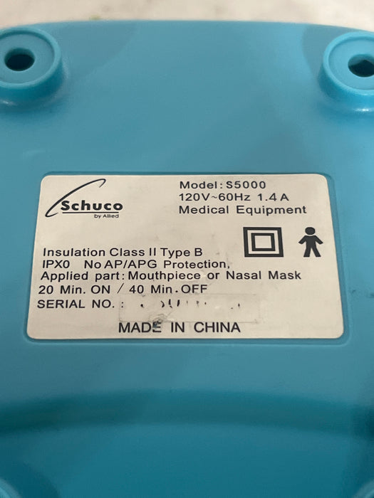 Allied Healthcare Products Schuco Model S5000 Air Compressor