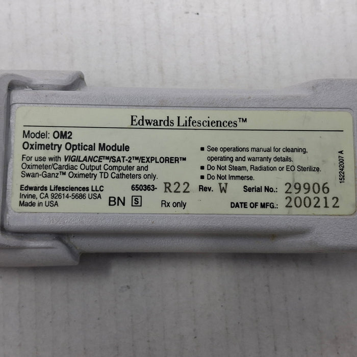 Edwards Lifesciences OM2 Oximetry Optical Module
