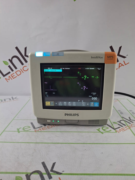 Philips MP5 Anesthesia Oximax SpO2 ECG, Press, NBP, Temp CO2 Patient Monitor