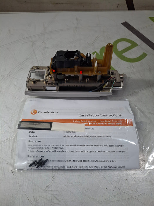 CareFusion Alaris 8100 Infusion Pump Module Bezel Assembly Kit
