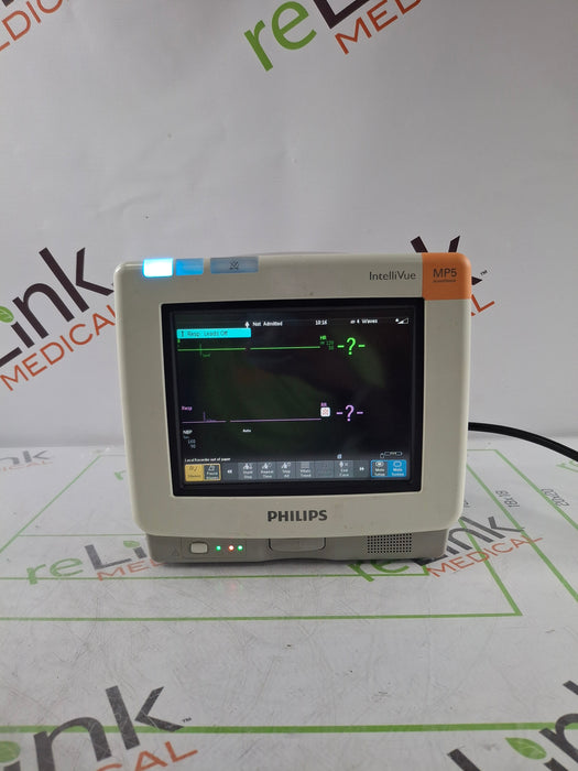 Philips MP5 Anesthesia Oximax SpO2 ECG, Press, NBP, Temp CO2 Patient Monitor