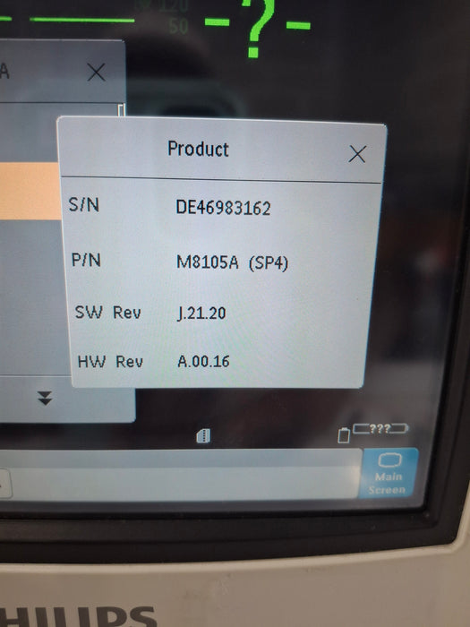 Philips MP5 Anesthesia Oximax SpO2 ECG, Press, NBP, Temp CO2 Patient Monitor