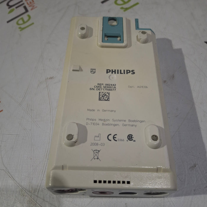 Philips M3001A-A01C06 Fast SpO2, NIBP, ECG, Temp, IBP MMS Module