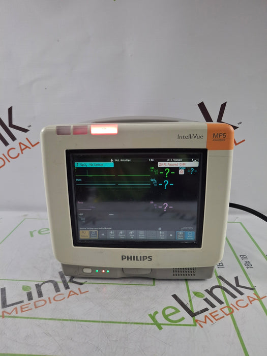 Philips MP5 Anesthesia Oximax SpO2 ECG, Press, NBP, Temp CO2 Patient Monitor