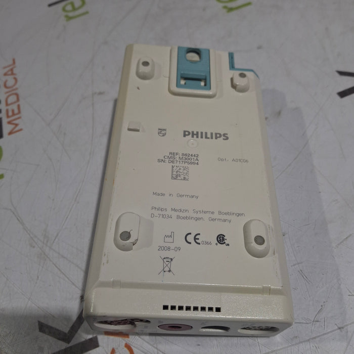 Philips M3001A-A01C06 Fast SpO2, NIBP, ECG, Temp, IBP MMS Module