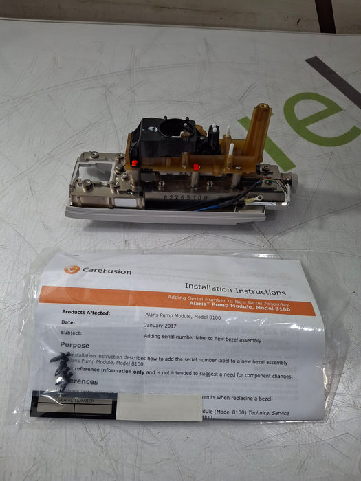 CareFusion Alaris 8100 Infusion Pump Module Bezel Assembly Kit
