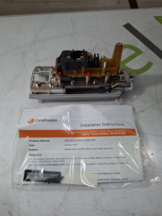 CareFusion Alaris 8100 Infusion Pump Module Bezel Assembly Kit