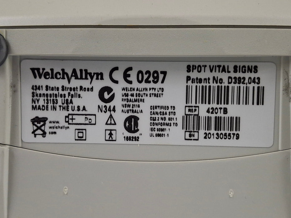 Welch Allyn Spot 420 - NIBP, Temp Vital Signs Monitor