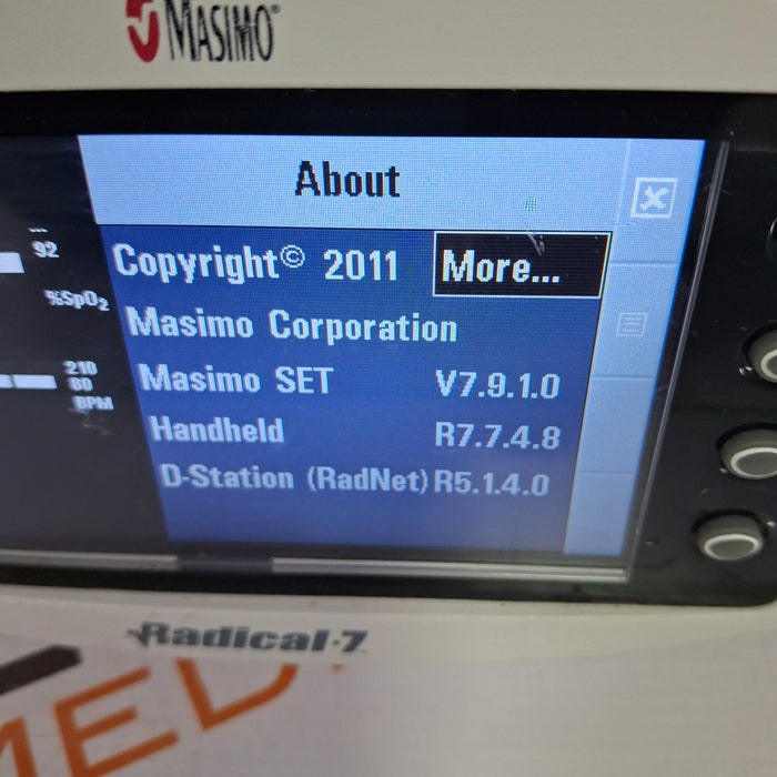 Masimo Radical 7 Pulse Oximeter w/ Base