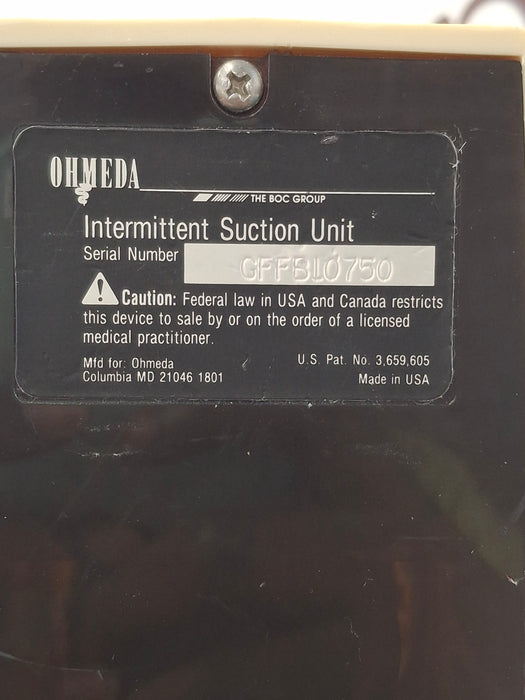 Ohmeda Medical 200 Intermittent Suction Unit