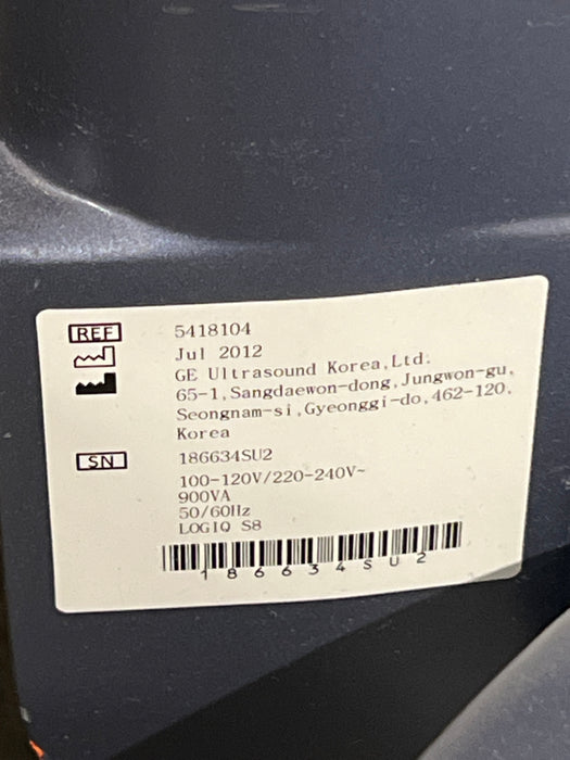GE Healthcare Logiq S8 Ultrasound