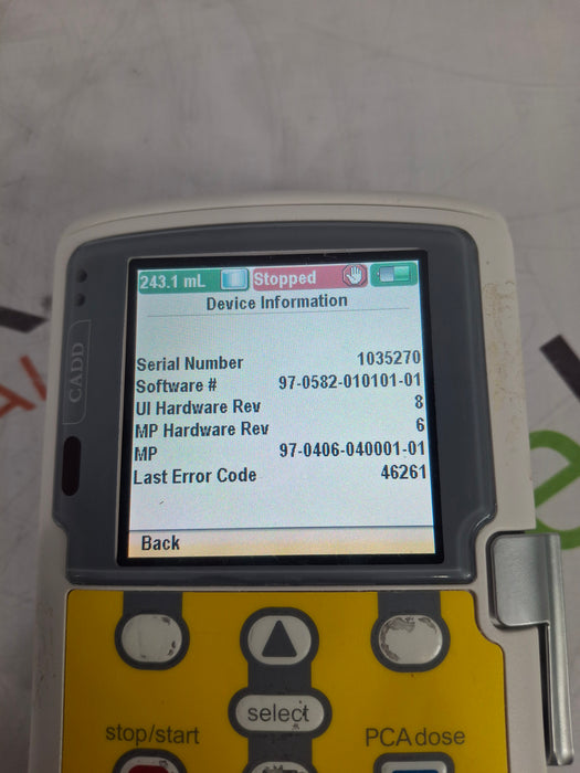 Smiths Medical CADD Solis 2110 Epidural Infusion Pump
