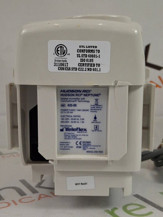 Teleflex Medical Hudson RCI Neptune Heated Humidifier