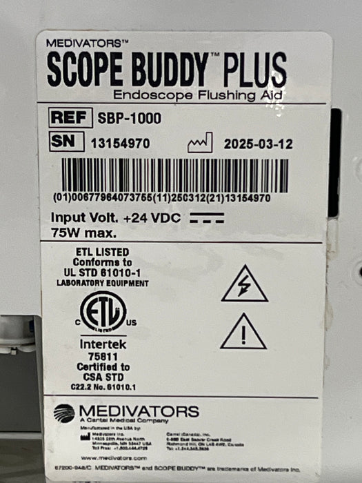 Medivators Scope Buddy Plus Endoscope Reprocessor