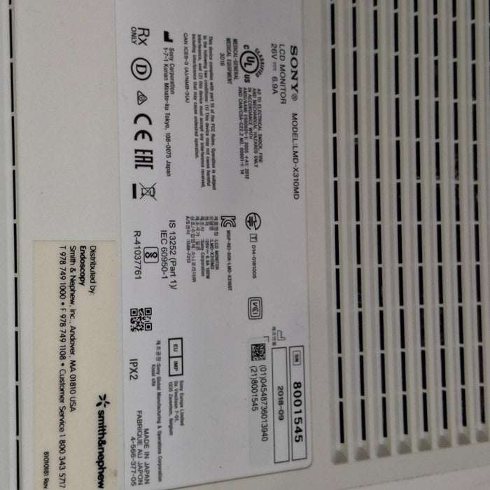 Sony LMDX310MD 4K Surgical Monitor