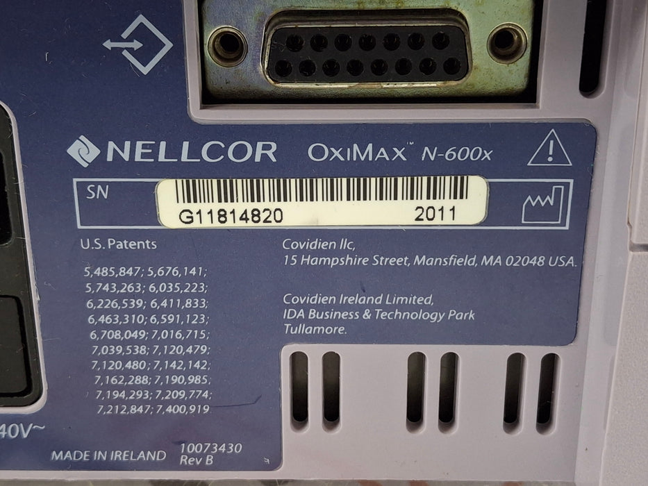 Nellcor OxiMax N-600x Pulse Oximeter