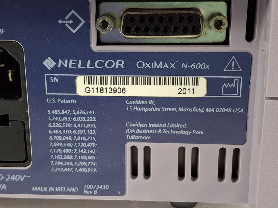 Nellcor OxiMax N-600x Pulse Oximeter