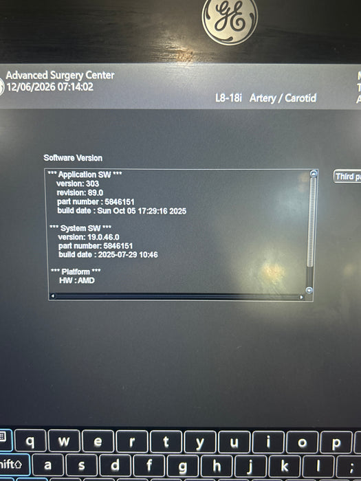 GE Healthcare Venue Fit R3 Ultrasound System