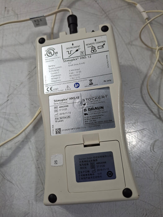 B. Braun Stimuplex HNS 12 Nerve Stimulator