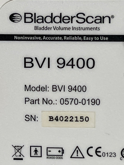 Verathon Medical, Inc BVI 9400 Bladderscan