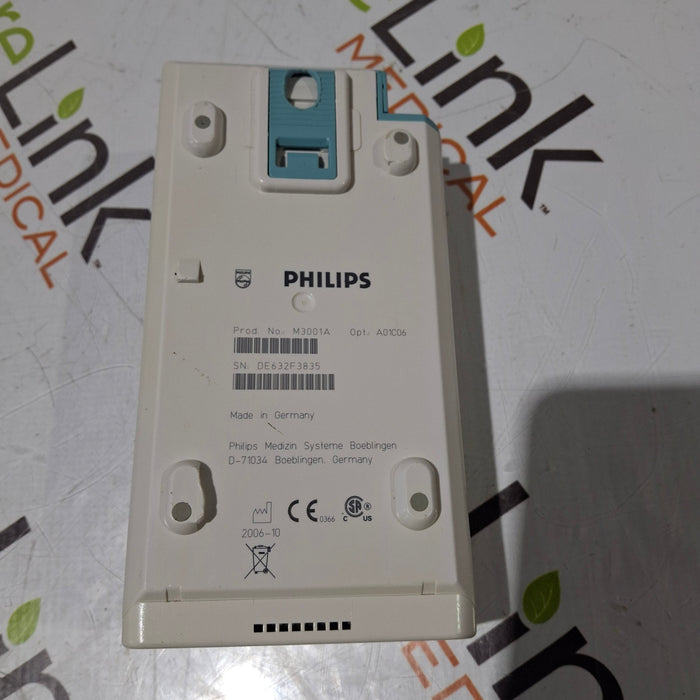 Philips M3001A-A01C06 Fast SpO2, NIBP, ECG, Temp, IBP MMS Module