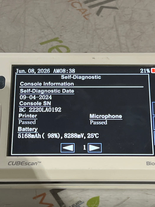 Medline CubeScan BioCon 750 Bladder Scanner