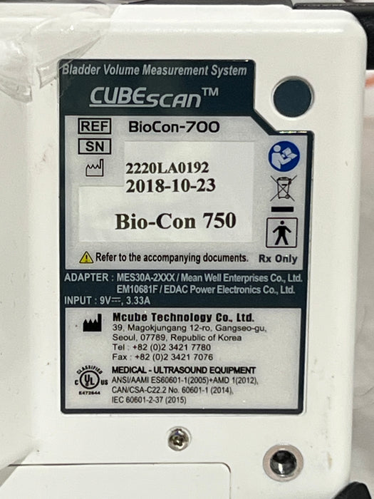 Medline CubeScan BioCon 750 Bladder Scanner
