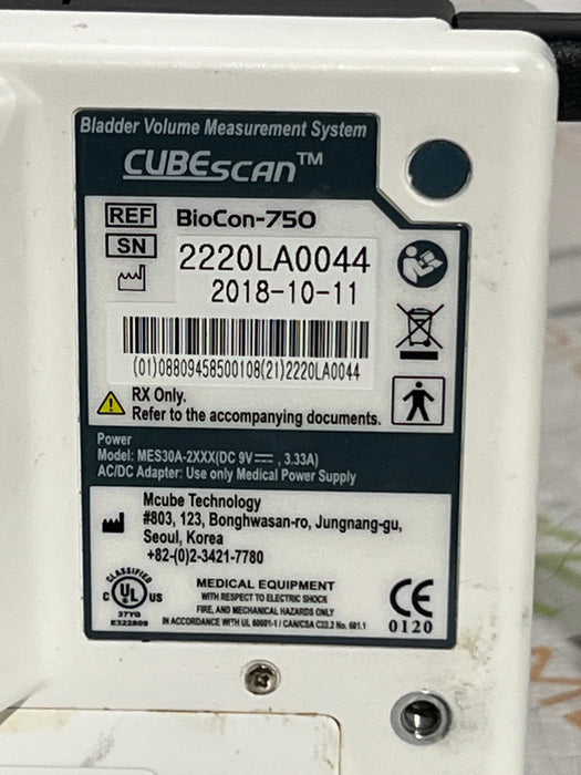 Medline CubeScan BioCon 750 Bladder Scanner