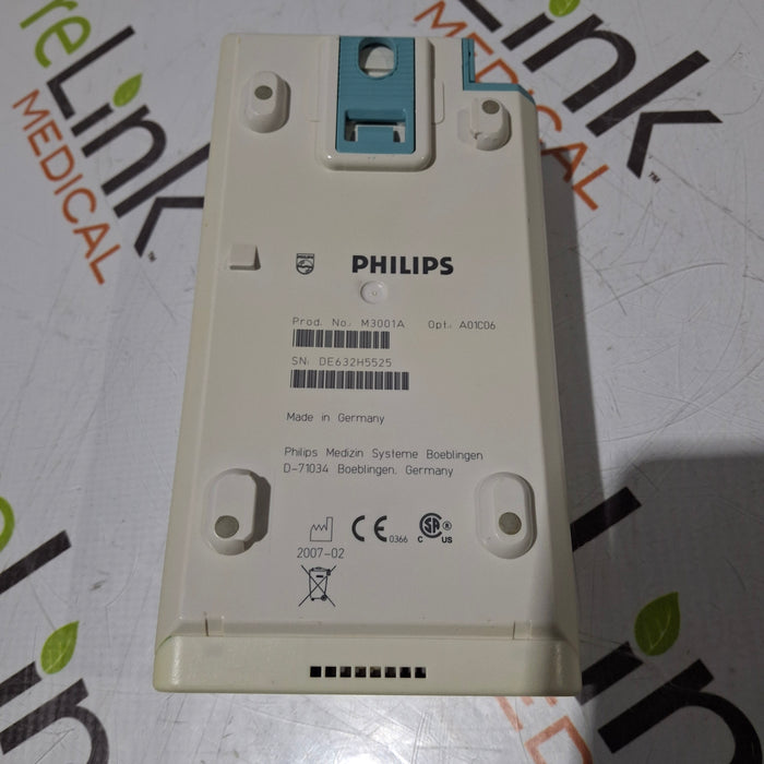Philips M3001A-A01C06 Fast SpO2, NIBP, ECG, Temp, IBP MMS Module