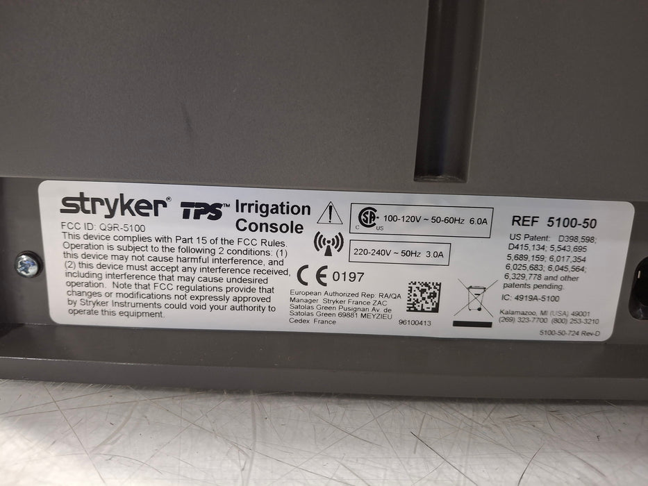 Stryker TPS   5100-50 Shaver Console