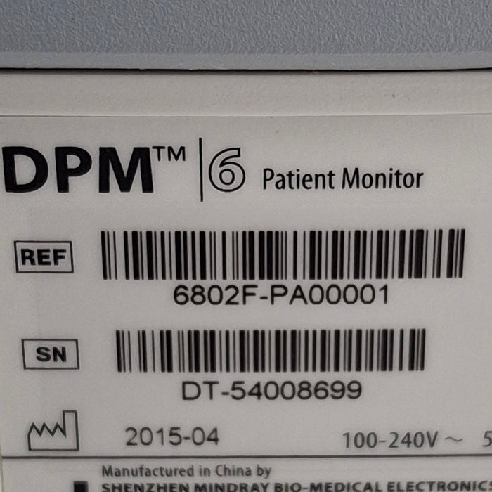 Mindray DPM6 Patient Monitor