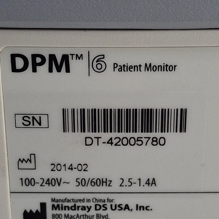 Mindray DPM6 Patient Monitor