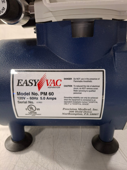 Precision Medical Devices, Inc. EasyVac PM60 Suction Machine
