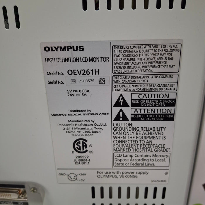 Olympus OEV261H 26" LCD Endoscopy Monitor