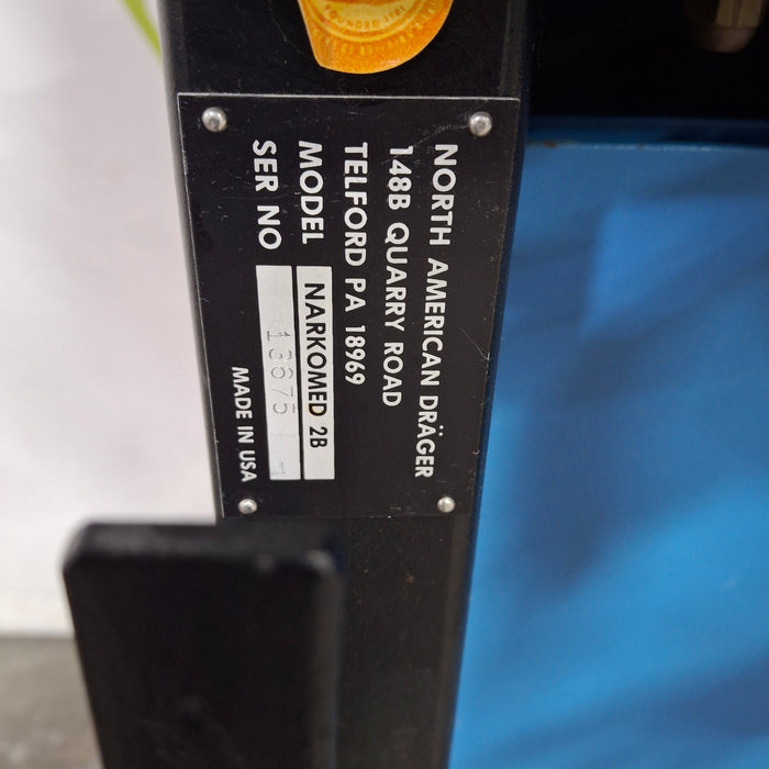Draeger Medical Narkomed 2B Anesthesia Machine