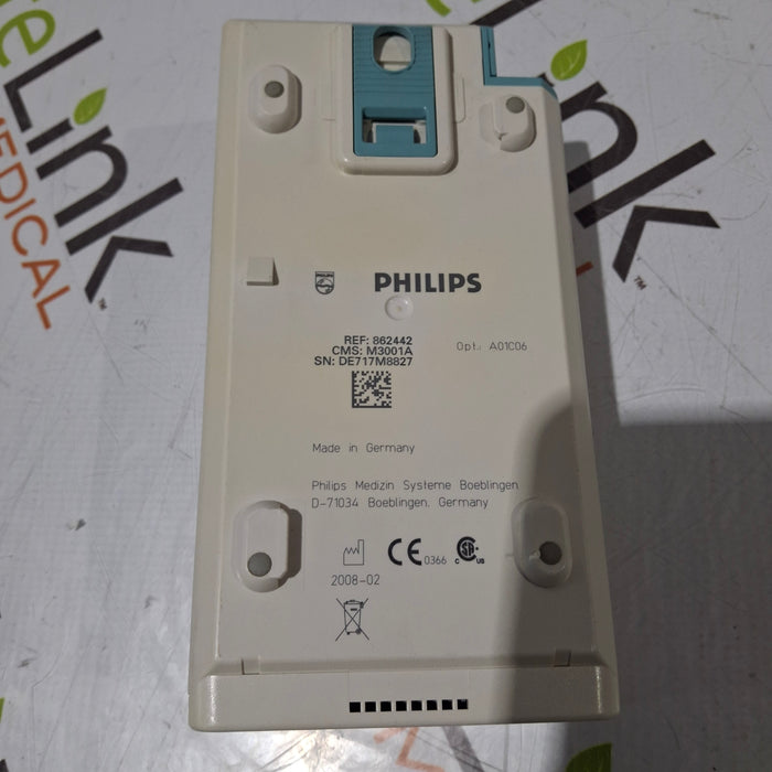 Philips M3001A-A01C06 Fast SpO2, NIBP, ECG, Temp, IBP MMS Module