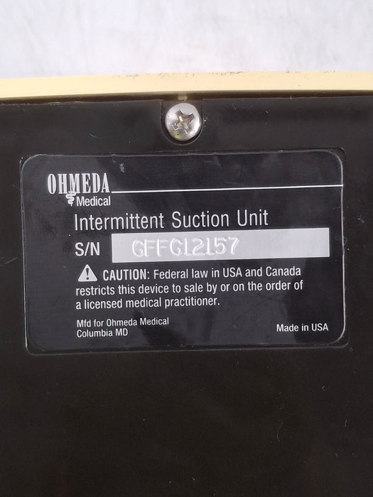 Ohmeda Medical 200 Intermittent Suction Unit